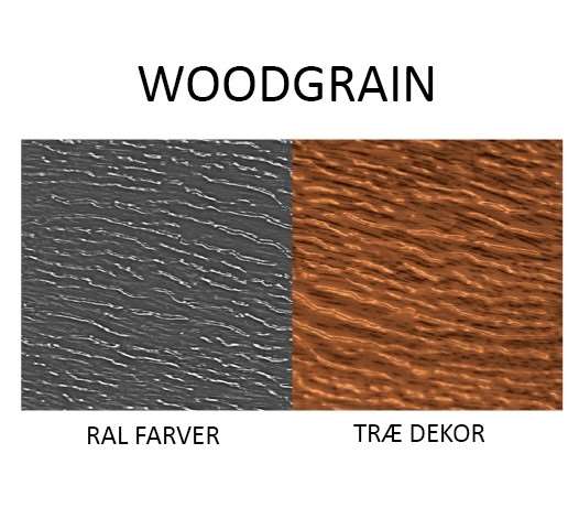overfladestruktur woodgrain